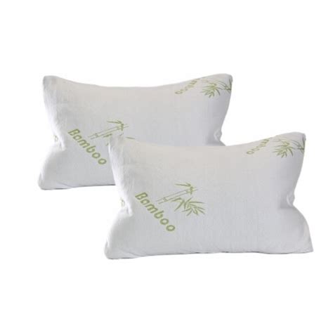 Comfort Bamboo Pillows With Memory Foam (Queen or King) KING - 2 Pillow ...