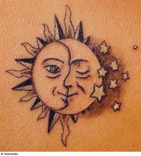 Exquisite Sun and Moon Tattoo Design Inspiration