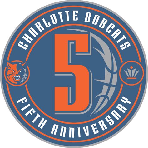 Charlotte Bobcats Logo - Anniversary Logo - National Basketball ...