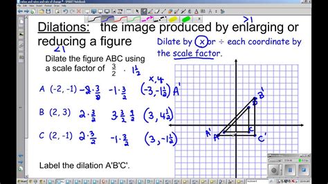 Worksheet In Word On Dilations And Similarity