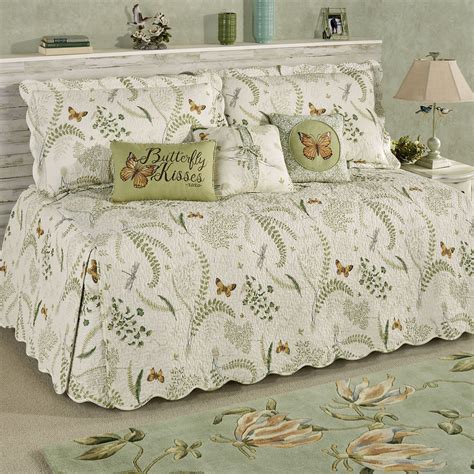 Butterfly Eden Reversible Quilted Daybed Bedding Set