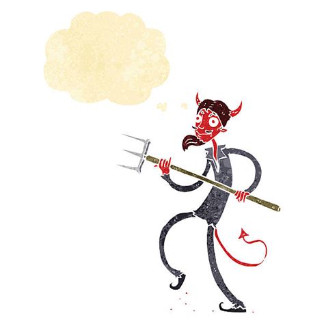 570+ Devil Pitchfork Drawing Stock Photos, Pictures & Royalty-Free ...