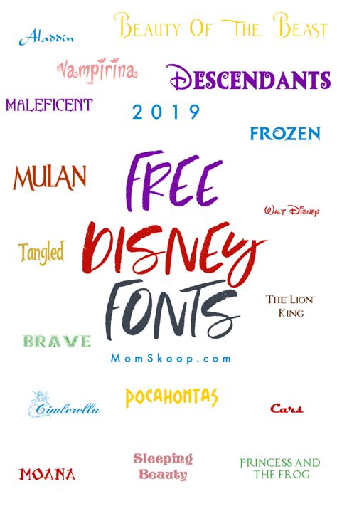 Disney Princess Font SVG