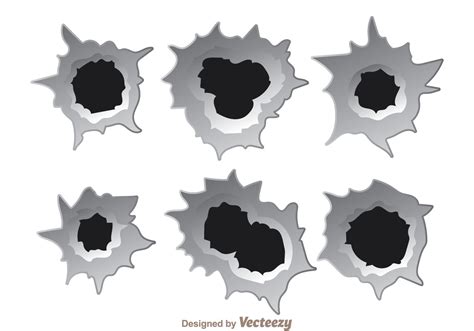 Bullet Hole Effect Vectors - Download Free Vector Art, Stock Graphics ...