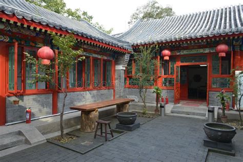 A siheyuan in Beijing editorial photography. Image of palaces - 79379612