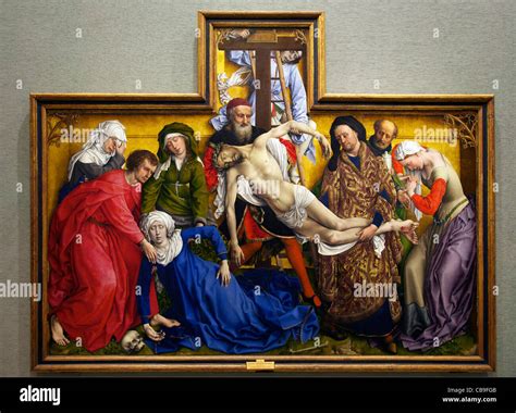 Deposition, Descent from the Cross, Rogier van der Weyden, circa 1435 ...