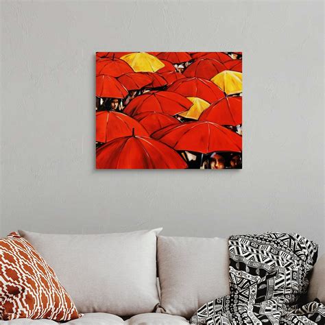 Red Umbrella Wall Art, Canvas Prints, Framed Prints, Wall Peels | Great ...