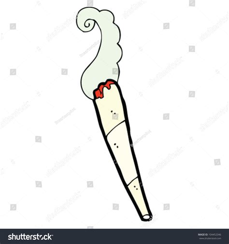 Cartoon Marijuana Joint Stock Vector Illustration 104452346 : Shutterstock