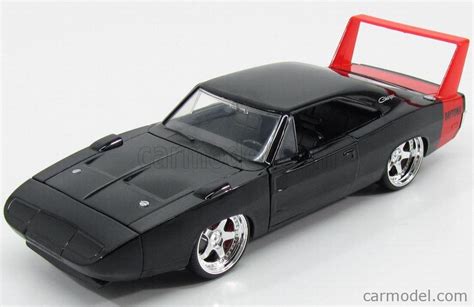 JADA 97681BK Scale 1/24 | DODGE CHARGER DAYTONA CUSTOM 1969 BLACK RED