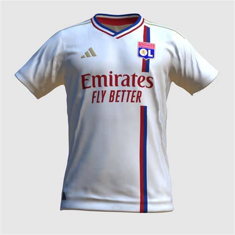 Olympique Lyon home 2023-24 - PES Master Kit Creator Showcase