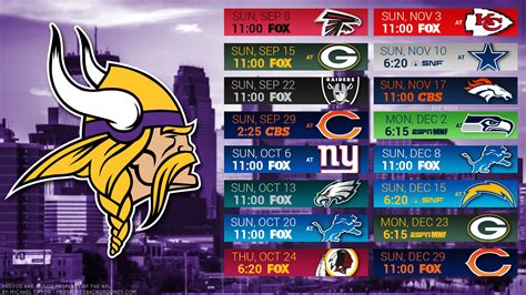 🔥 [30+] Minnesota Vikings 2019 Schedule Wallpapers | WallpaperSafari