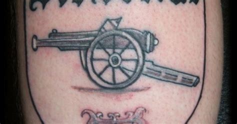 Arsenal Cannon Tattoo / Arsenal Tattoos | MadSCAR | Arsenal tattoo ...