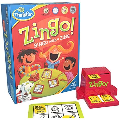 ThinkFun Board Games Zingo Bingo Award Winning For Pre-Readers Early Age 4 Up Of | eBay