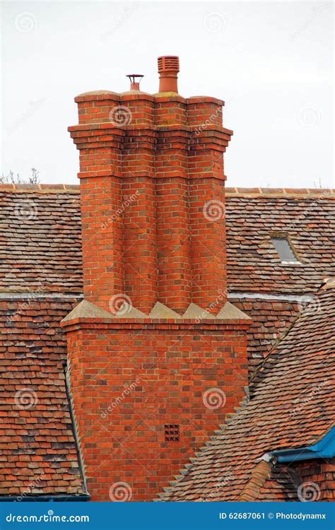 Victorian chimney stack stock image. Image of road, homes - 62687061