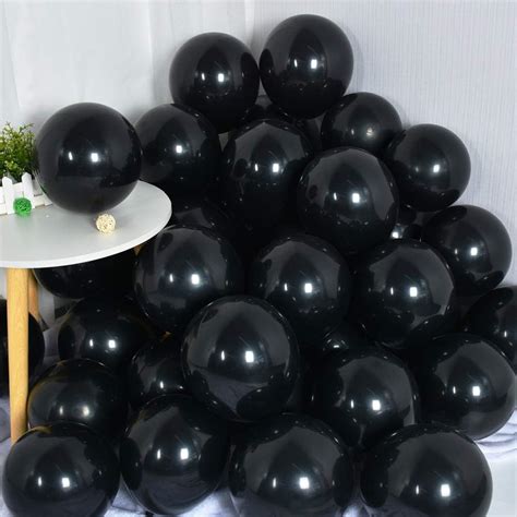 Amazon.com: 100Pcs Black Balloons Black Theme Party Decorations 10 Inch ...