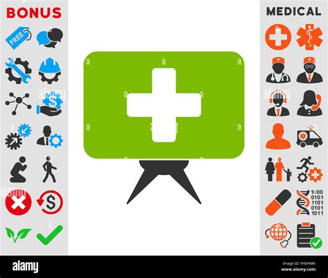 Health Care Presentation Icon Stock Photo - Alamy