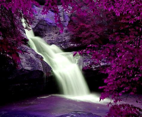 Purple Waterfall Wallpapers - Top Free Purple Waterfall Backgrounds ...