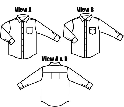 Men's Shirt Sewing Pattern Islander Sewing Systems 203 Mens Classic Dress Shirt ...