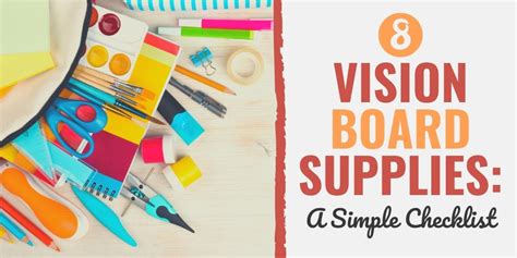 8 Best Vision Board Supplies: A Simple Checklist