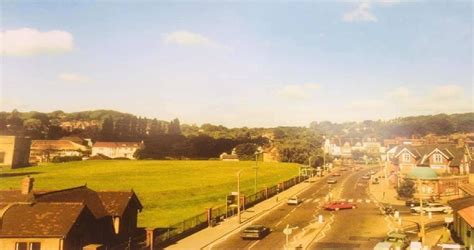 Godstone Road Approach To Purley Surrey England In 1985. Tesco Superstore Today In On The Left ...