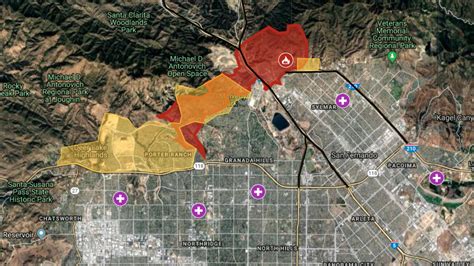 Los Angeles Fire Evacuation Map