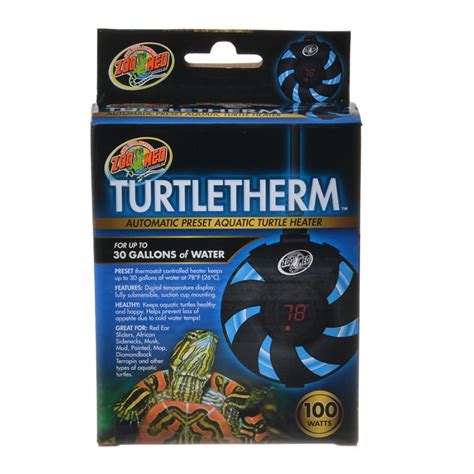 Zoo Med Turtletherm Automatic Preset Aquatic Turtle Heater 100 Watt (Up to 30 Gallons) - Walmart ...