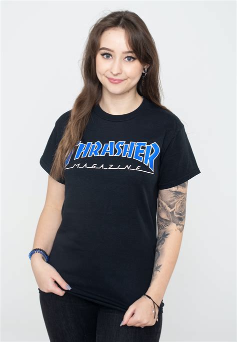 Thrasher - Outline Black/Blue - T-Shirt | IMPERICON EN