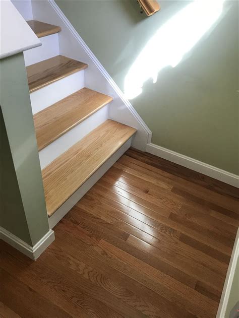 Custom built Red Oak stair treads built and installed by Snhwoodworks LLC | Home stairs design ...