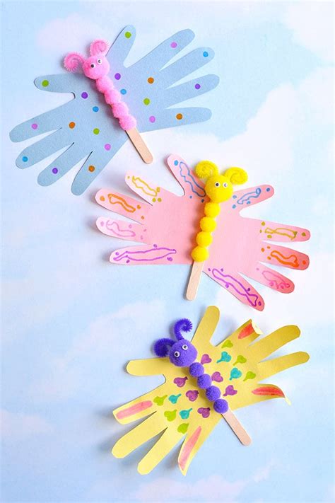 Handprint Butterfly Craft | Easy Handprint Butterflies - One Little Project