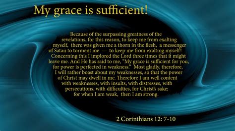 My Grace is Sufficient for You | Thoughts of God