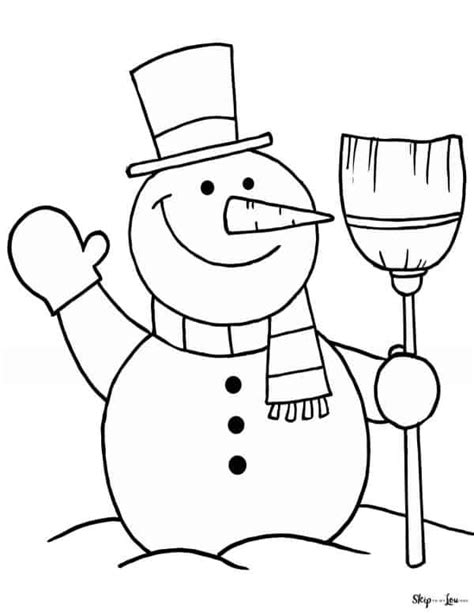 Snowman Coloring Pages | Skip To My Lou