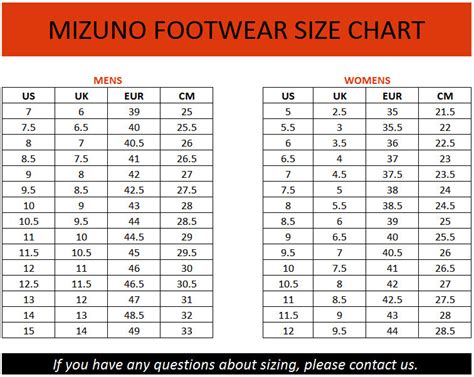 mizuno size chart Mizuno basara morelia