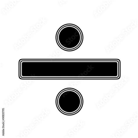 "The obelus Sign on A white Background." Stock photo and royalty-free ...