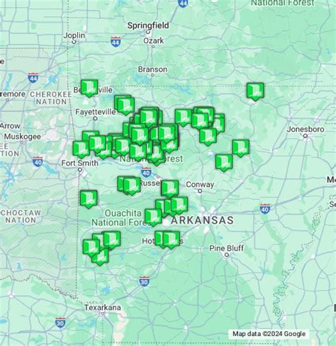 Waterfalls In Arkansas Map | Australia Map