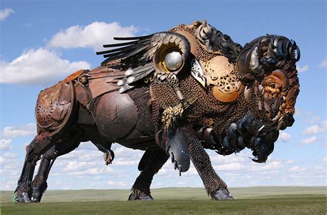 Old Farm Equipment And Scrap Metal Turned Into Stunning Sculptures ...