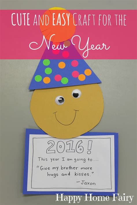 Easy New Year's Craft for Preschoolers - Happy Home Fairy