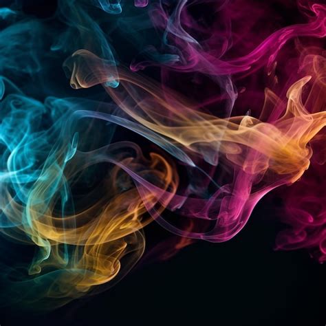 Premium AI Image | colorfull smoke vapor abstract background design