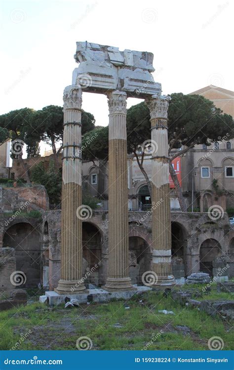 The Ruins Roman Forum. Rome, Italy, Editorial Stock Image - Image of italy, city: 159238224