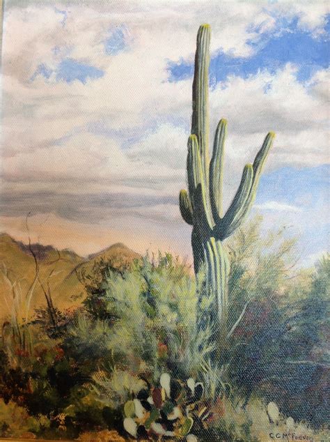 Arizona Scene-Oil Painting | Landscape paintings, Painting, Oil painting