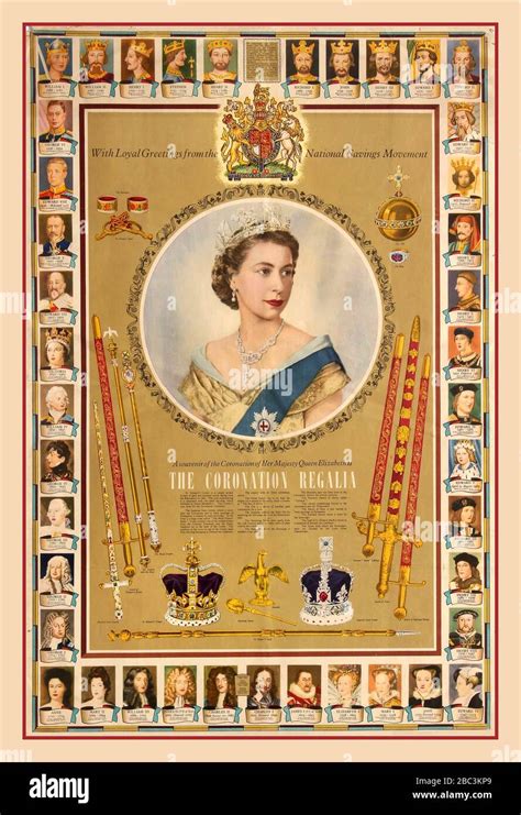 Vintage Queen Elizabeth II plates, Coronation 1953, portrait of Queen ...