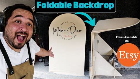 DIY Foldable Chiara Backdrop | Diy photo backdrop, Party backdrop diy, Diy backdrop stand