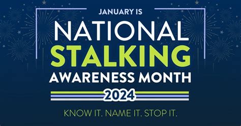 January is National Stalking Awareness Month | Community News ...