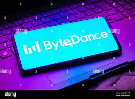 In this photo illustration, the ByteDance logo is displayed on a ...