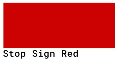 Stop Sign Red Color Codes - The Hex, RGB and CMYK Values That You Need