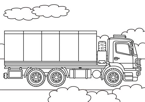 Military Truck Coloring Pages