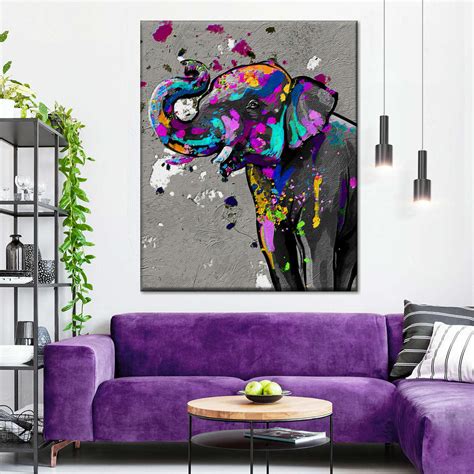 Elephant Abstract Wall Art | Painting