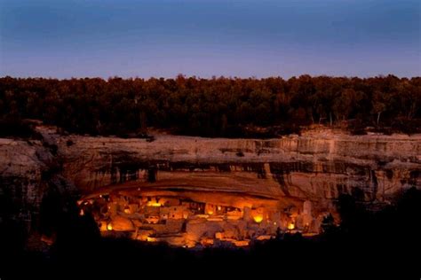 Cliff Palace at night. Mesa Verde. | Colorado | Pinterest