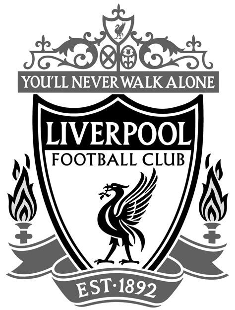 Liverpool Fc Logo Black And White - Fotomuslik