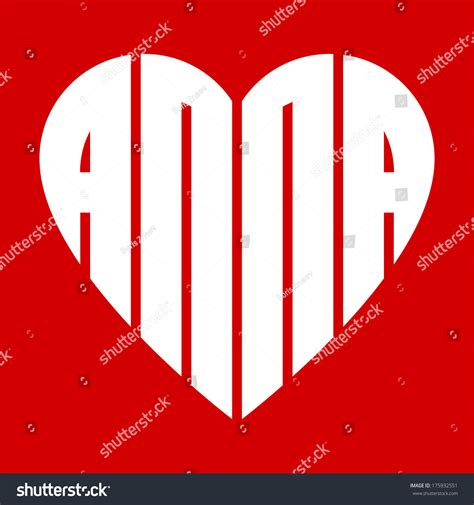 53 Anna name graphic Images, Stock Photos & Vectors | Shutterstock