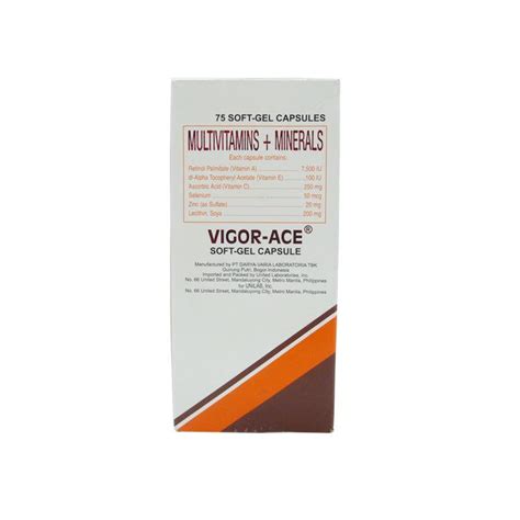 Buy Rx: Vigor - Ace Soft Gel Capsule Online | Southstar Drug